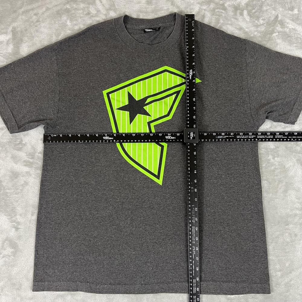Famous Stars & Straps Shirt Mens XL Gray Neon Logo Graphic Tee Streetwear - Picture 4 of 9